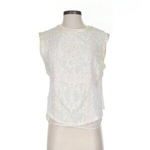 Flowy Cream Lace Sleeveless Top